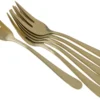 Amefa Austin 1410, 1410AVTR06AN6 Fourchettes à Dessert Couleur Champagne, 6 Pièces
