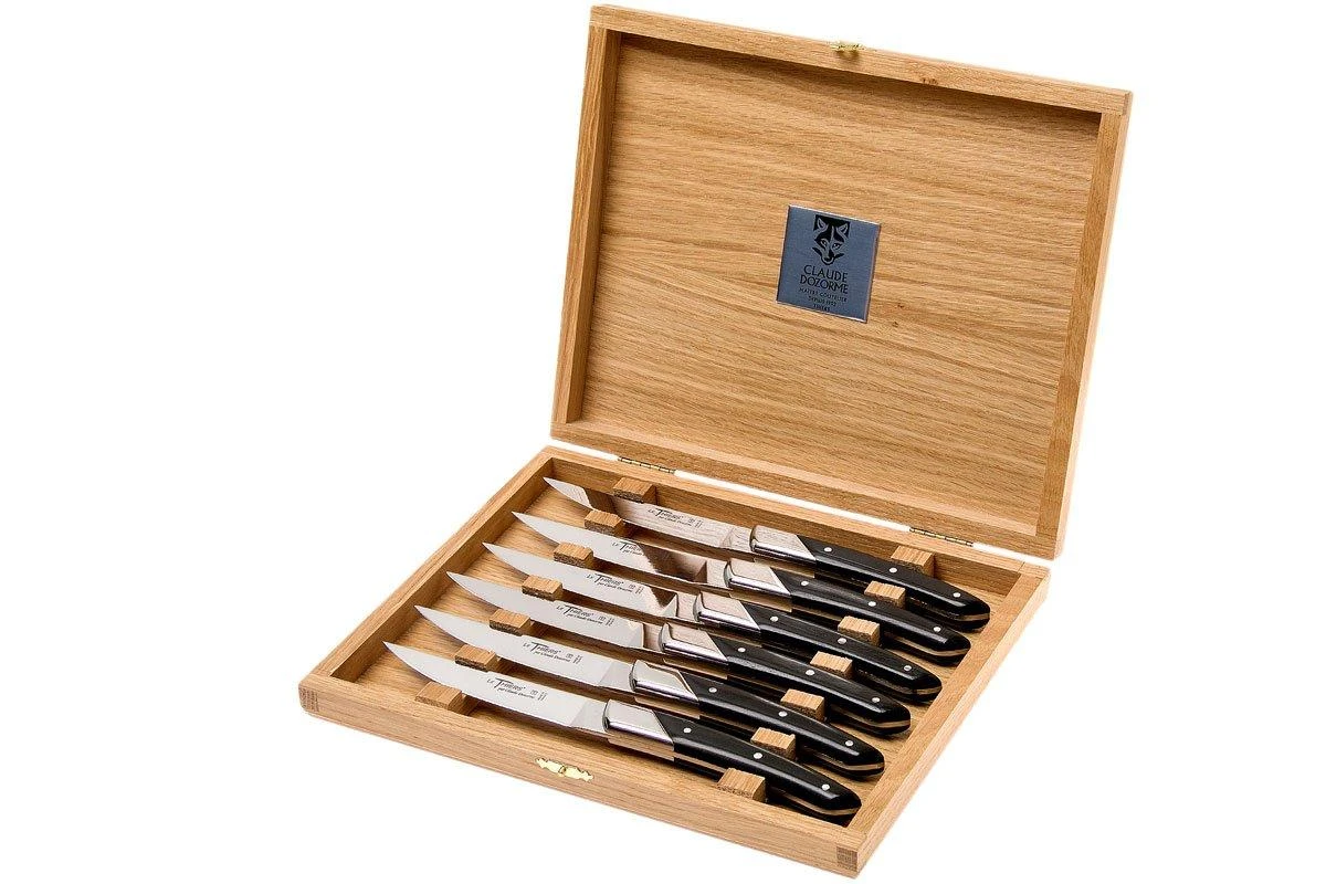 Claude Dozorme Le Thiers Coffret De Couteaux à Steak 6 Pièces, Ébène 1 Claude Dozorme Le Thiers Coffret De Couteaux à Steak 6 Pièces, Ébène