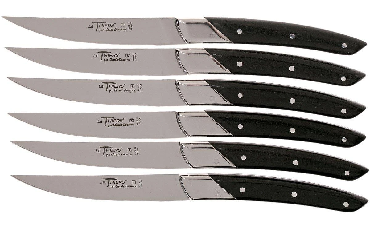 Claude Dozorme Le Thiers Coffret De Couteaux à Steak 6 Pièces, Ébène 3 Claude Dozorme Le Thiers Coffret De Couteaux à Steak 6 Pièces, Ébène – Image 3