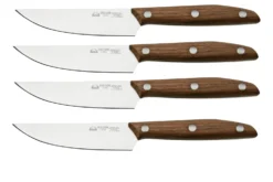 Due Cigni 1896 America 2C1019NOSET4, Set De 4 Couteaux à Steak, Noyer