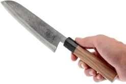 Eden Dento Santoku 16,5 Cm, Acier Aogami -Cuisine Couteaux Boutique EQ2070 316 06 eden dento santoku eq2070 316 06