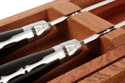 Fontenille Pataud Ensemble De 2 Couteaux à Steak, Corne De Buffle -Cuisine Couteaux Boutique FPLTC2PCN 04 fontenille pataud fpltc2pcn steakmessenset buffel d4