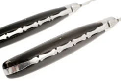 Fontenille Pataud Ensemble De 2 Couteaux à Steak, Corne De Buffle -Cuisine Couteaux Boutique FPLTC2PCN 09 fontenille pataud fpltc2pcn steakmessenset buffel d9