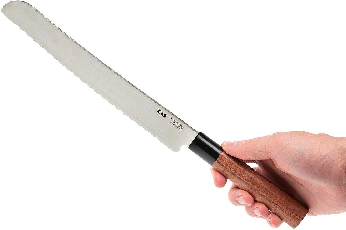 Kai Seki Magoroku Redwood Couteau à Pain 0225B 22,5 Cm 7 Kai Seki Magoroku Redwood Couteau à Pain 0225B 22,5 Cm – Image 7