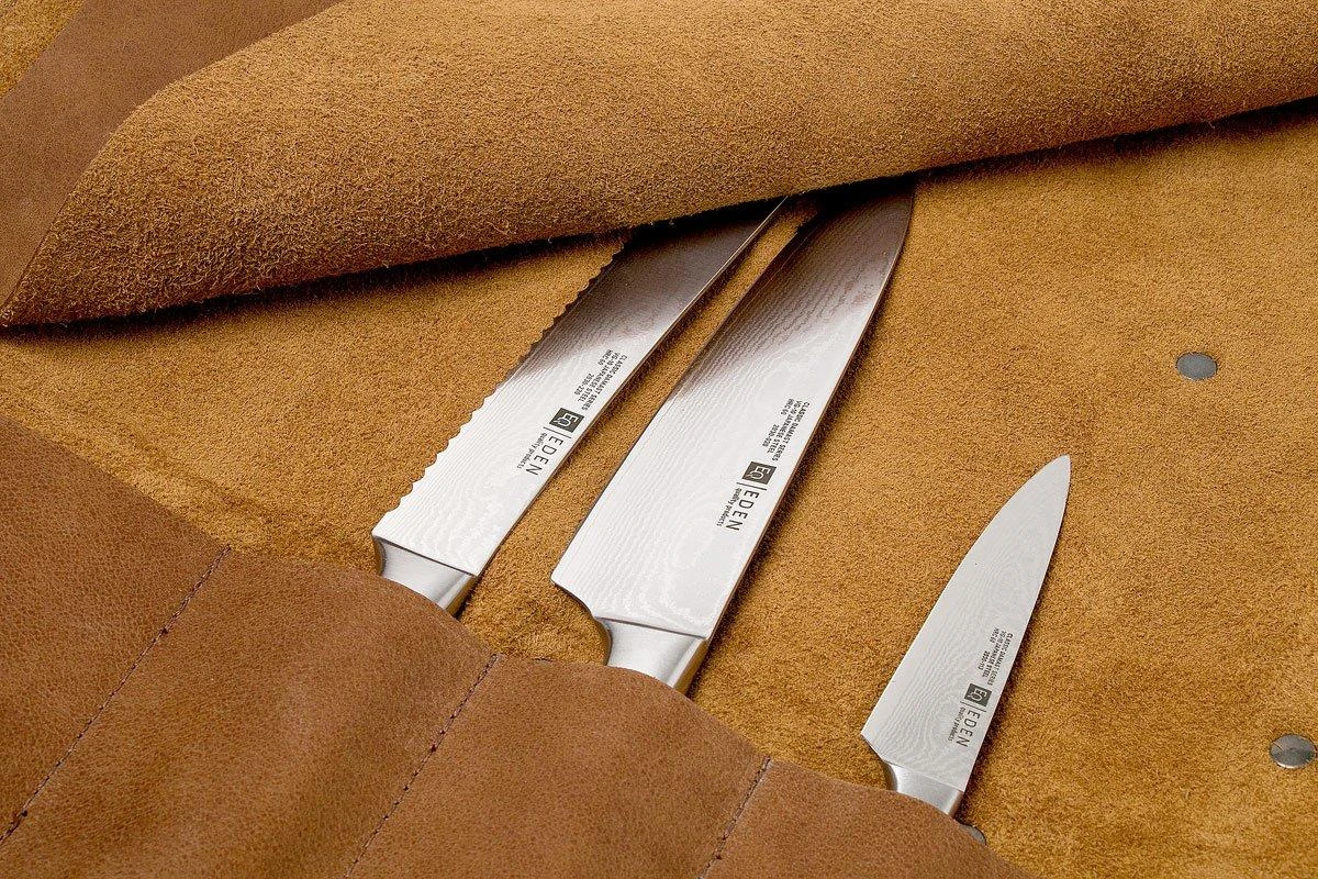 Knivesandtools Pochette à Couteaux En Cuir, Utah Rust 45x47 4 Knivesandtools Pochette à Couteaux En Cuir, Utah Rust 45x47 – Image 4