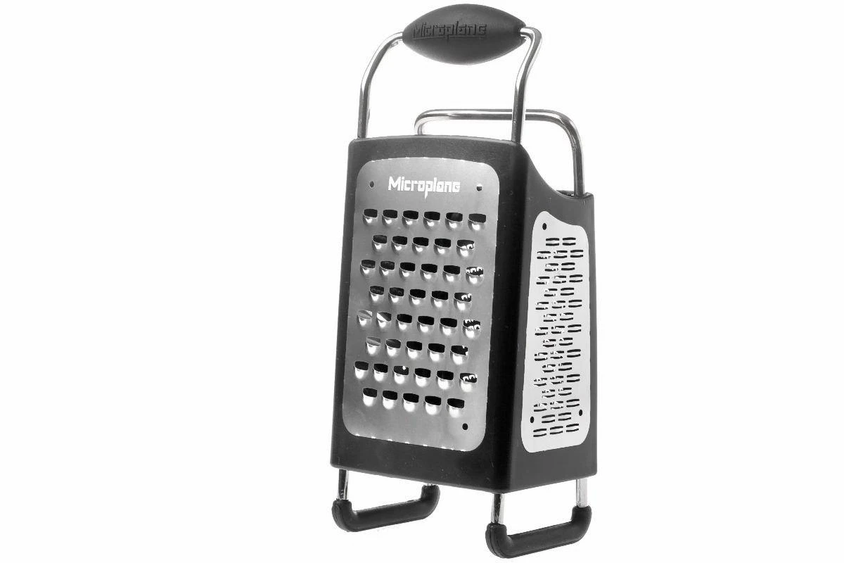 Microplane 4 Faces Râpe Box Grater Noire 1 Microplane 4 Faces Râpe Box Grater Noire