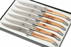 Forge De Laguiole, T62MINGE, Bois De Genévrier -Cuisine Couteaux Boutique LAT62MINGE 03 forge de laguiole messenset t62minge d3