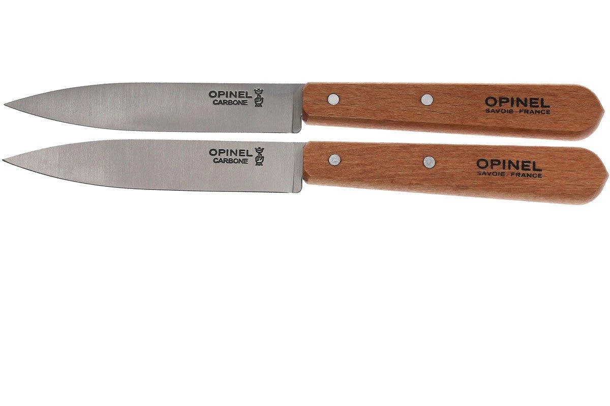 Opinel Set De 2 Couteaux D'office N°102, Acier Carbone 1 Opinel Set De 2 Couteaux D'office N°102, Acier Carbone