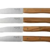 Opinel Facette Olive, Set De Quatre Couteaux De Table