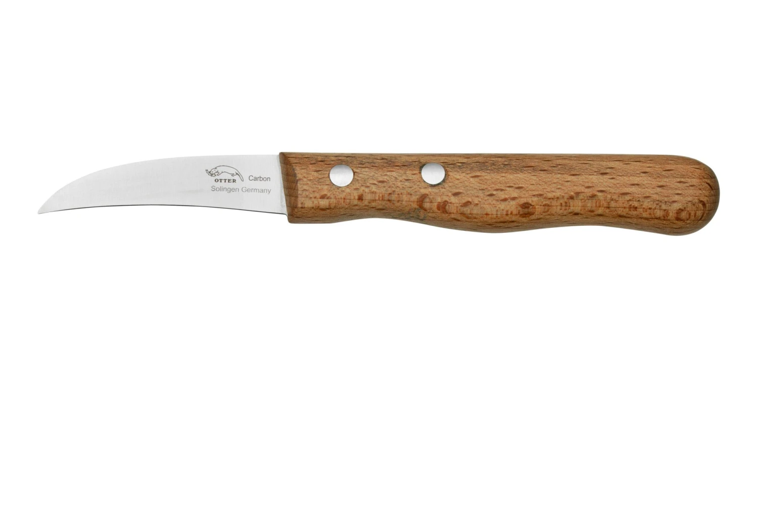 Otter Paring Knife 1010 Curved Carbon Beech, Couteau à éplucher 1 Otter Paring Knife 1010 Curved Carbon Beech, Couteau à éplucher