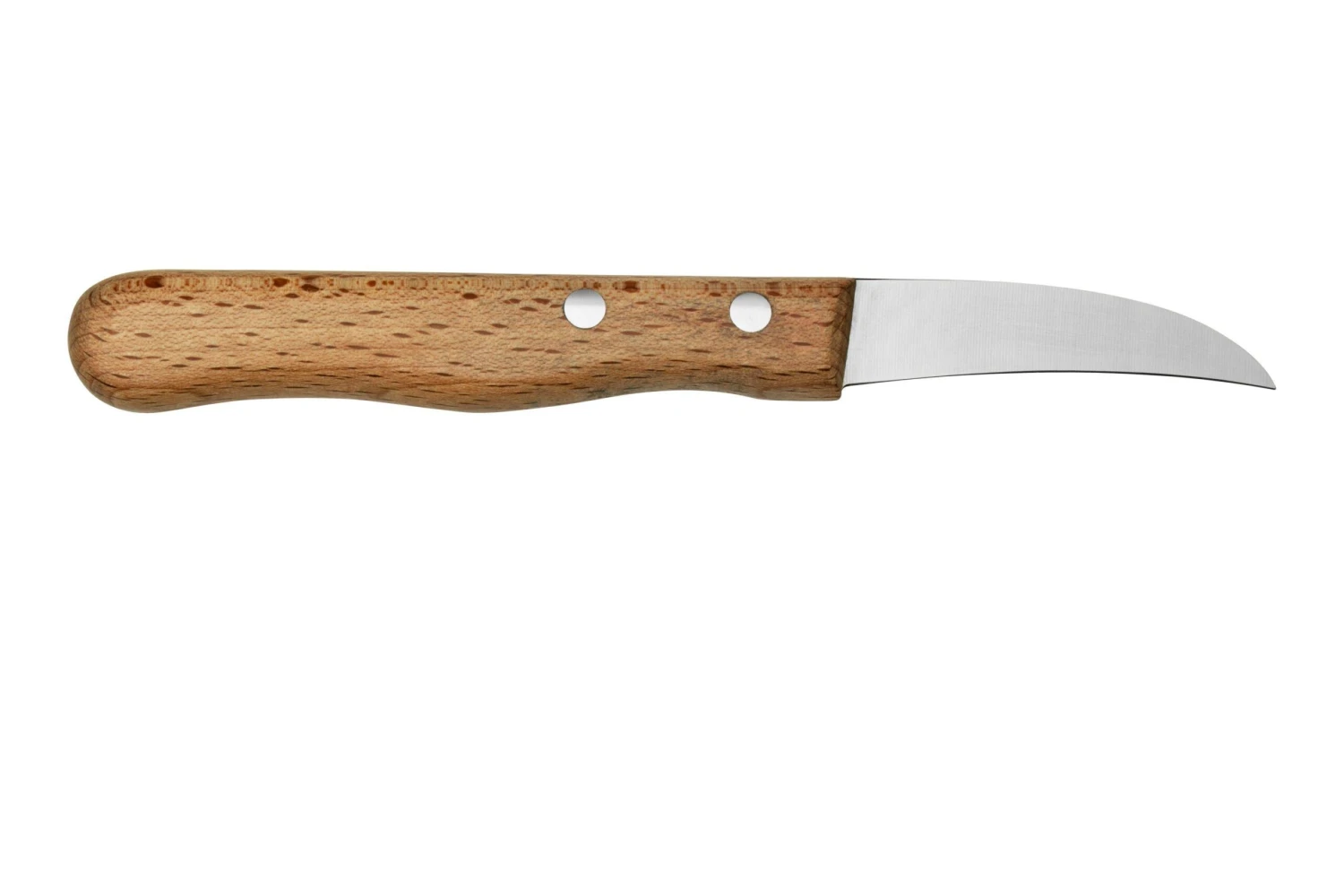 Otter Paring Knife 1010 Curved Carbon Beech, Couteau à éplucher 2 Otter Paring Knife 1010 Curved Carbon Beech, Couteau à éplucher – Image 2