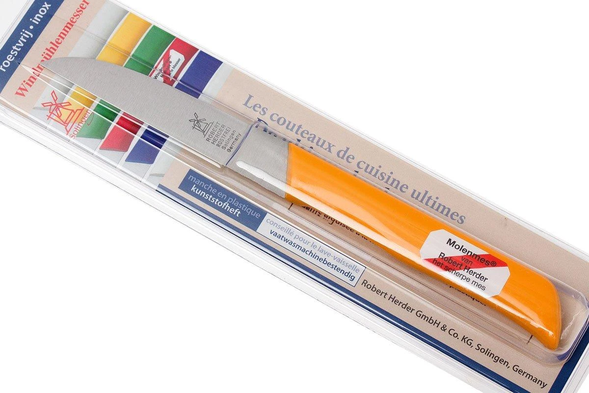 Robert Herder Straight Classic 1966 Couteau à éplucher, Jaune, 8,5 Cm 7 Robert Herder Straight Classic 1966 Couteau à éplucher, Jaune, 8,5 Cm – Image 7