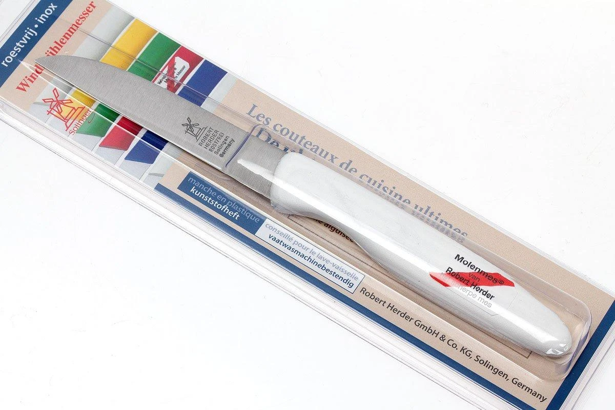 Robert Herder Couteau à éplucher Straight Classic Inox, Blanc, 8,5 Cm 7 Robert Herder Couteau à éplucher Straight Classic Inox, Blanc, 8,5 Cm – Image 7
