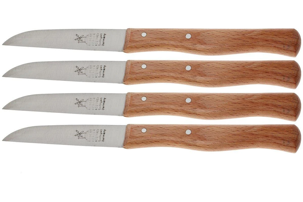 Robert Herder Couteau Moulin à Vent Inox - Set De 4 Pièces 1 Robert Herder Couteau Moulin à Vent Inox - Set De 4 Pièces
