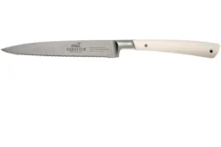 Lion Sabatier Edonist Perle Couteau Universel Lame Dentelée 12 Cm, Blanc, 807381