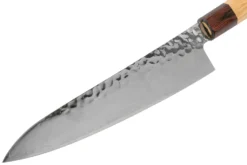 Sakai Takayuki Couteau De Chef 33-Layer Damascus Hammered WA 21 Cm -Cuisine Couteaux Boutique TA07475 03 sakai takayuki scaled