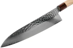 Sakai Takayuki Couteau De Chef 33-Layer Damascus Hammered WA 24 Cm -Cuisine Couteaux Boutique TA07476 03 sakai takayuki scaled