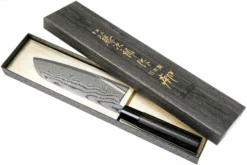Tojiro Shippu Black Damascus Santoku 17 Cm, FD-1597 -Cuisine Couteaux Boutique TJFD 1597 08 tojiro sippu black scaled