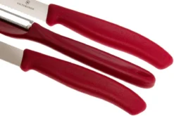 Victorinox SwissClassic Couteaux à Légumes Rouge, Ensemble De 3, 6.7111.31 8 Victorinox SwissClassic Couteaux à Légumes Rouge, Ensemble De 3, 6.7111.31 -Cuisine Couteaux Boutique VT6 7111 31 04 victorinox vt6 7111 31 04