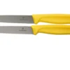 Victorinox SwissClassic Couteaux à Légumes Jaunes 10 Cm, Set De 2 Dont 1 Normal Et 1 Dentelé, VT6-7796-L8B