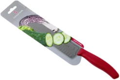 Victorinox SwissClassic 6.8521.17B Santoku Avec Alvéoles 17 Cm, Rouge -Cuisine Couteaux Boutique VT6 8521 17B 06 victorinox scaled