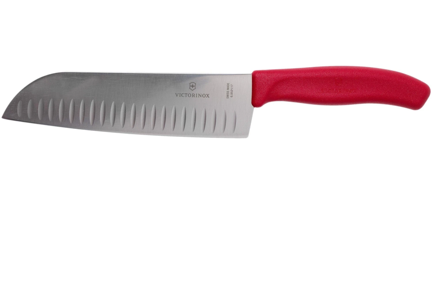 Victorinox SwissClassic 6.8521.17G Santoku Avec Alvéoles 17 Cm, Rouge 1 Victorinox SwissClassic 6.8521.17G Santoku Avec Alvéoles 17 Cm, Rouge