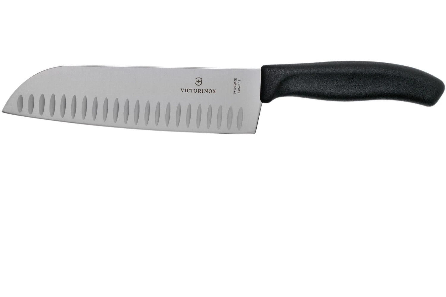 Victorinox SwissClassic 6.8523.17G Santoku Avec Alvéoles 17 Cm, Noir 1 Victorinox SwissClassic 6.8523.17G Santoku Avec Alvéoles 17 Cm, Noir